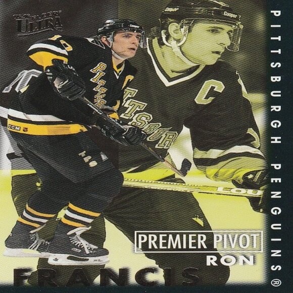 Ron Francis Pittsburgh Penguins NHL Hockey Card Collection - 6 Card Set - Picture 7 of 7